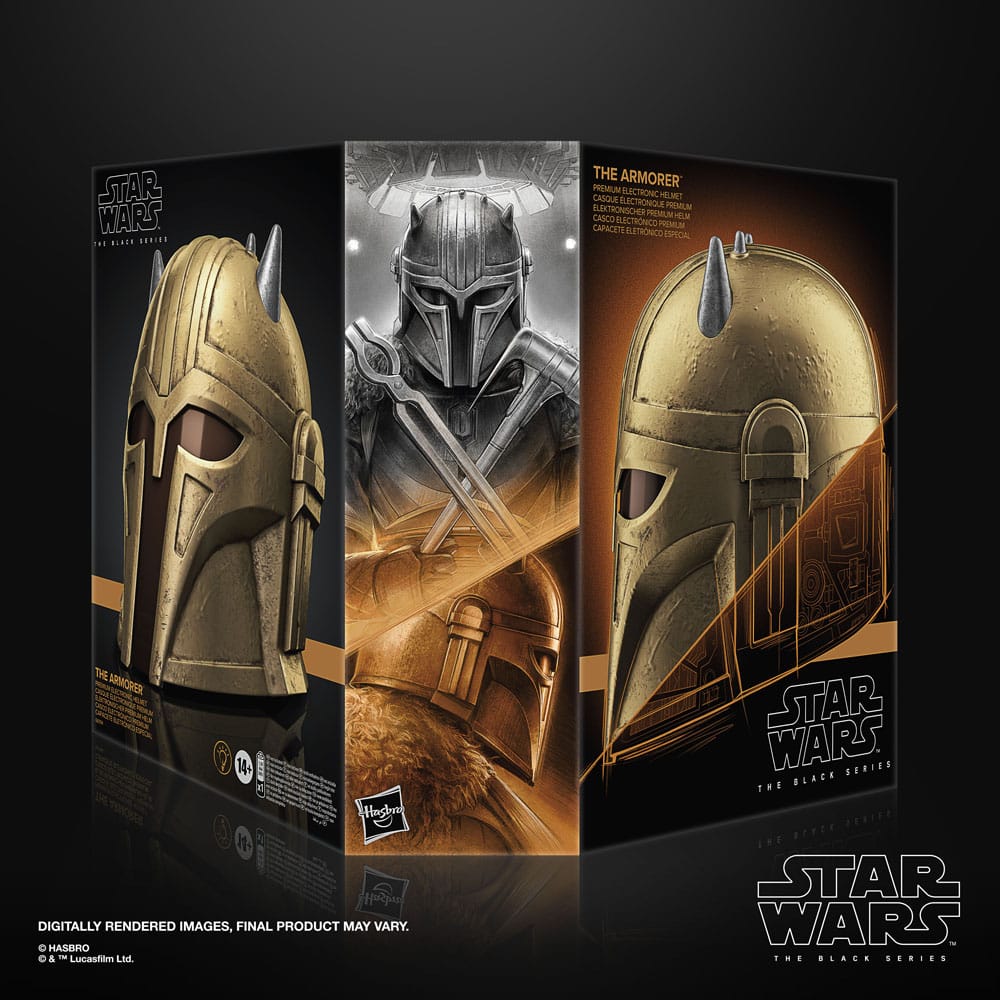 Star Wars: The Mandalorian Black Series Electronic Helmet The Armorer - Damaged packaging