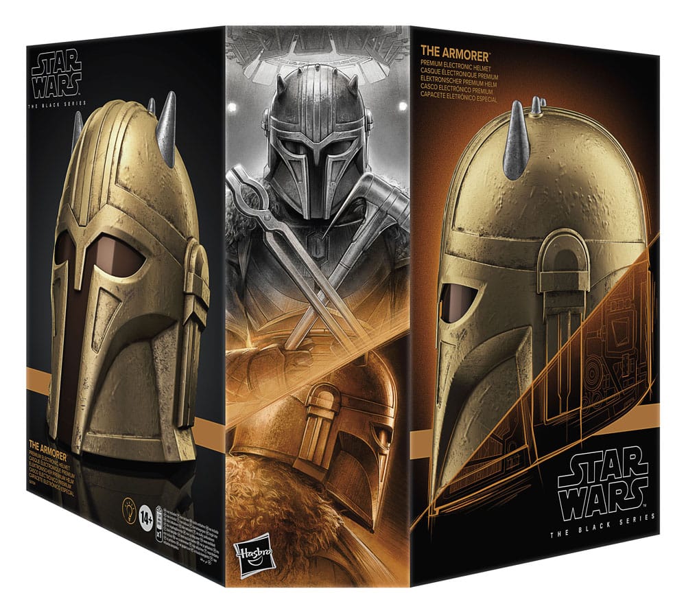 Star Wars: The Mandalorian Black Series Electronic Helmet The Armorer - Damaged packaging