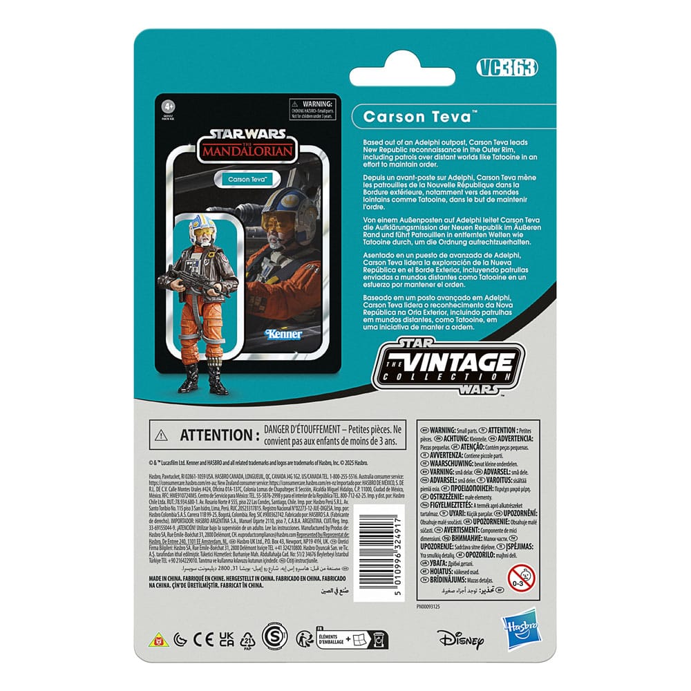 Star Wars: The Mandalorian Vintage Collection Action Figure Carson Teva 10 cm - Damaged packaging