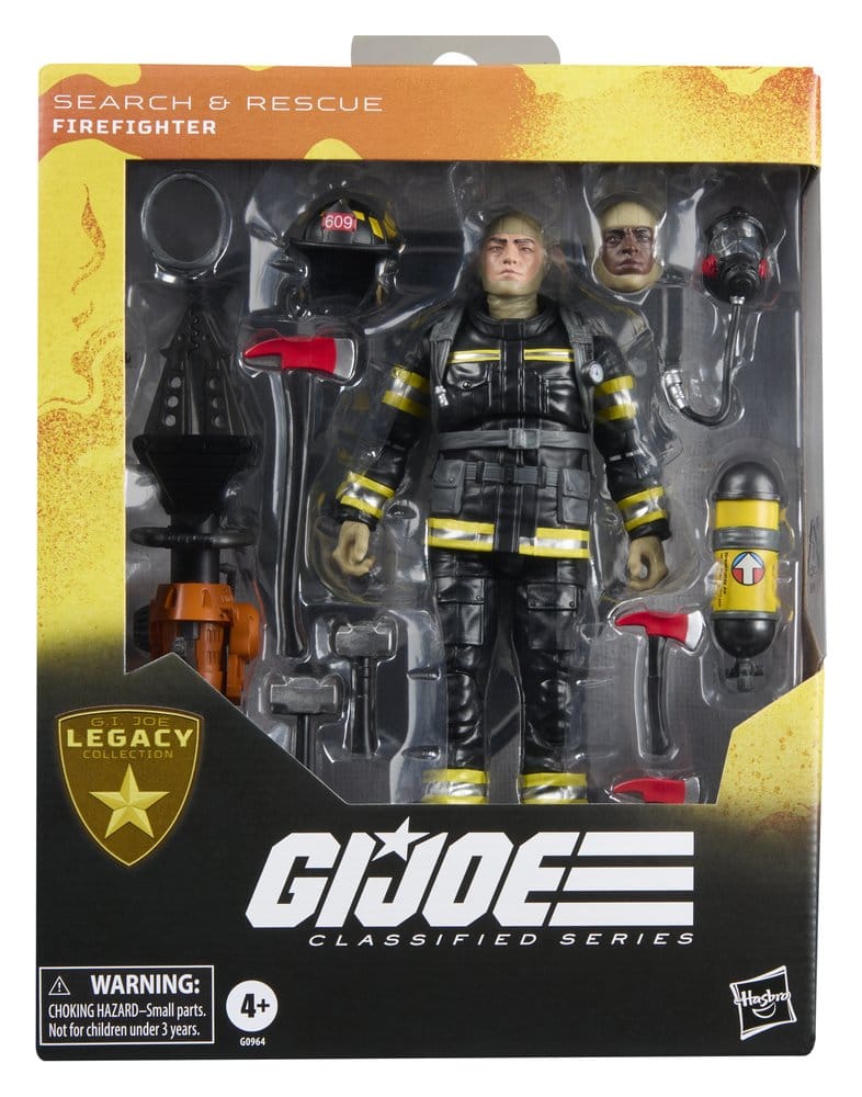 G.I. Joe Classified Series Legacy Collection Action Figure Search & Rescue Firefighter 15 cm