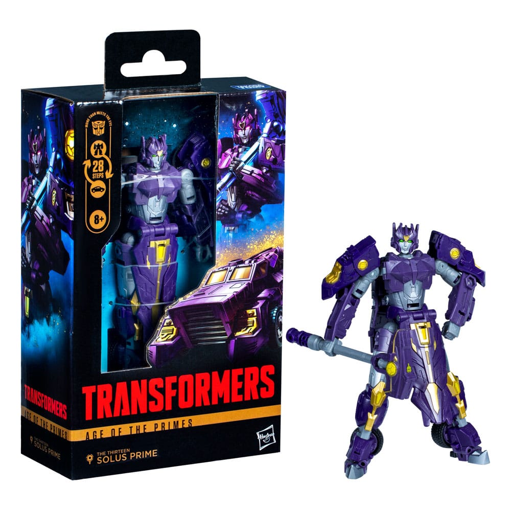 Transformers Age of the Primes Deluxe Class Action Figure The Thirteen Autobot Solus Prime 14 cm