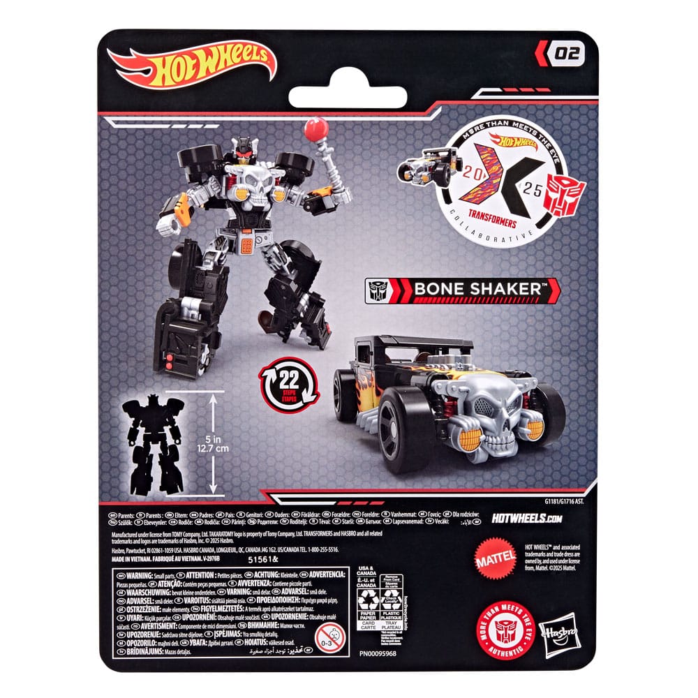 Hot Wheels x Transformers Action Figure Bone Shaker 12 cm - Damaged packaging