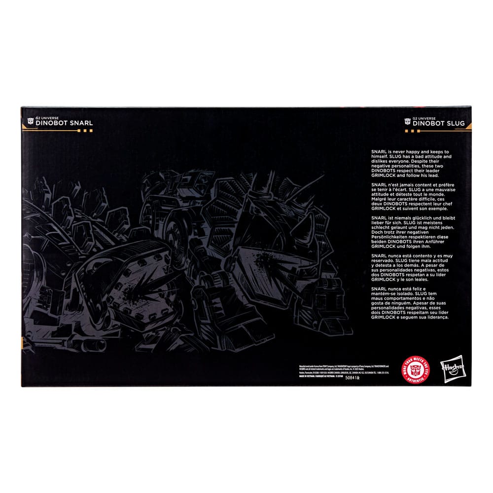 Transformers Age of the Primes Leader Class Action Figure G2 Universe Dinobots Snarl & Slug 19 cm