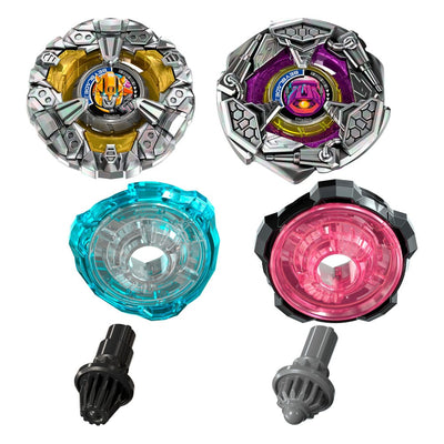 Beyblade X and Transformers Collab Bumblebee 3-60GP vs. Shockwave 5-80O