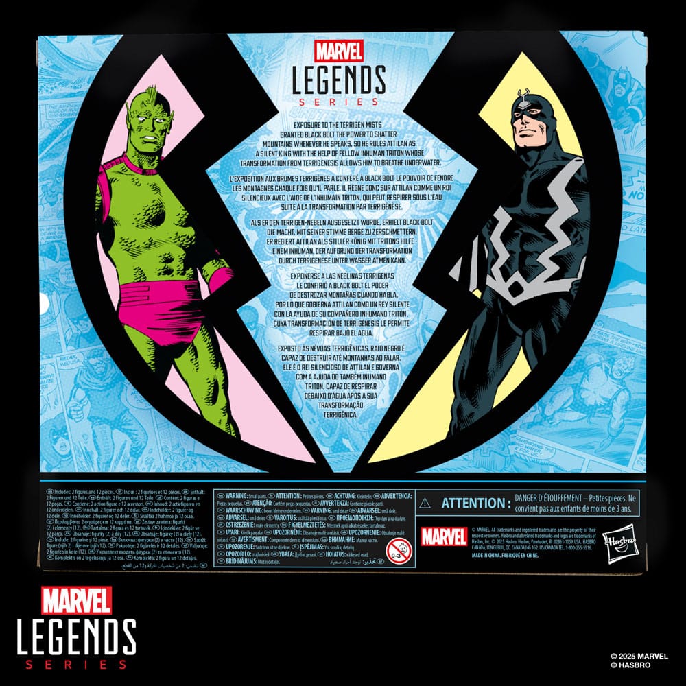 Inhumans Marvel Legends Action Figure 2-Pack Black Bolt &amp; Marvel's Triton 15 cm