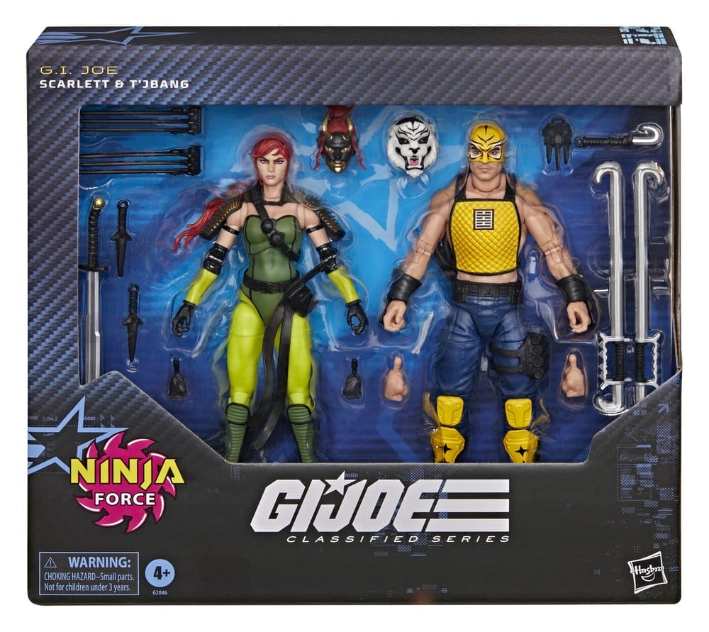 G.I. Joe Classified Series Action Figure 2-Pack #212 Ninja Force Scarlett & T'Jbang 15 cm