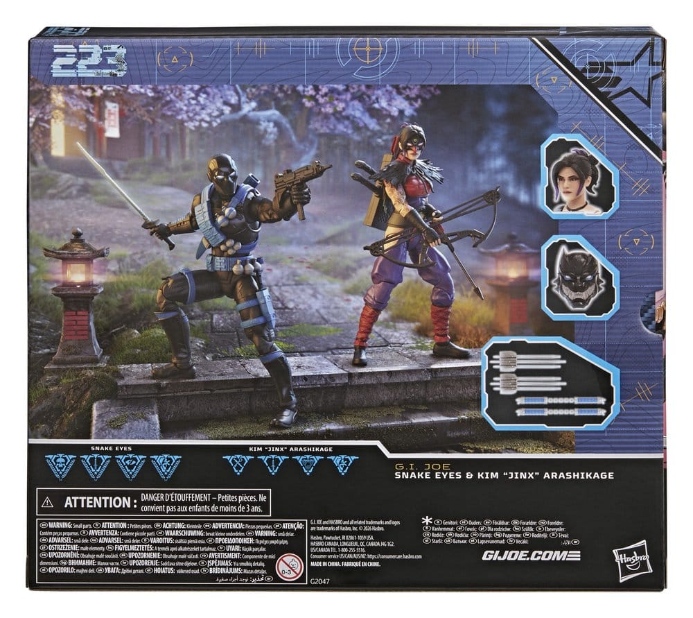 G.I. Joe Classified Series Action Figure 2-Pack Snake Eyes & Kim "Jinx" Arashikage 15 cm