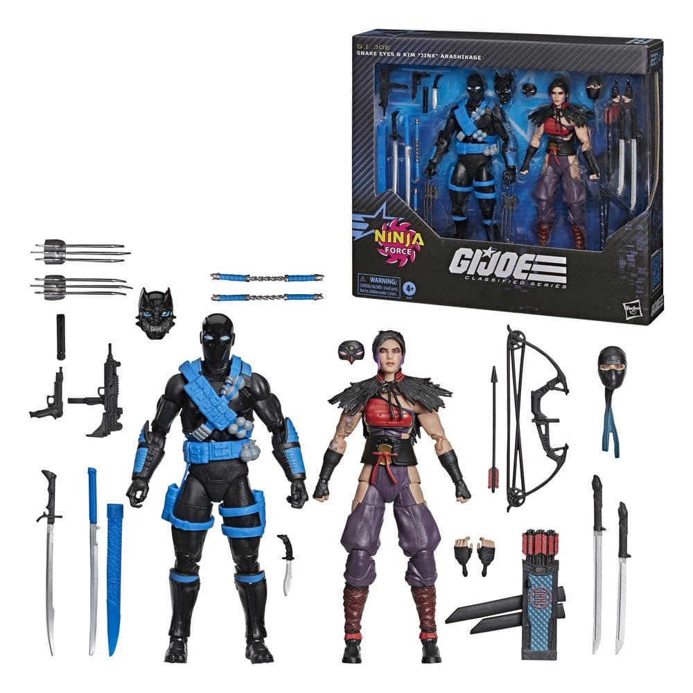 G.I. Joe Classified Series Action Figure 2-Pack Snake Eyes & Kim "Jinx" Arashikage 15 cm