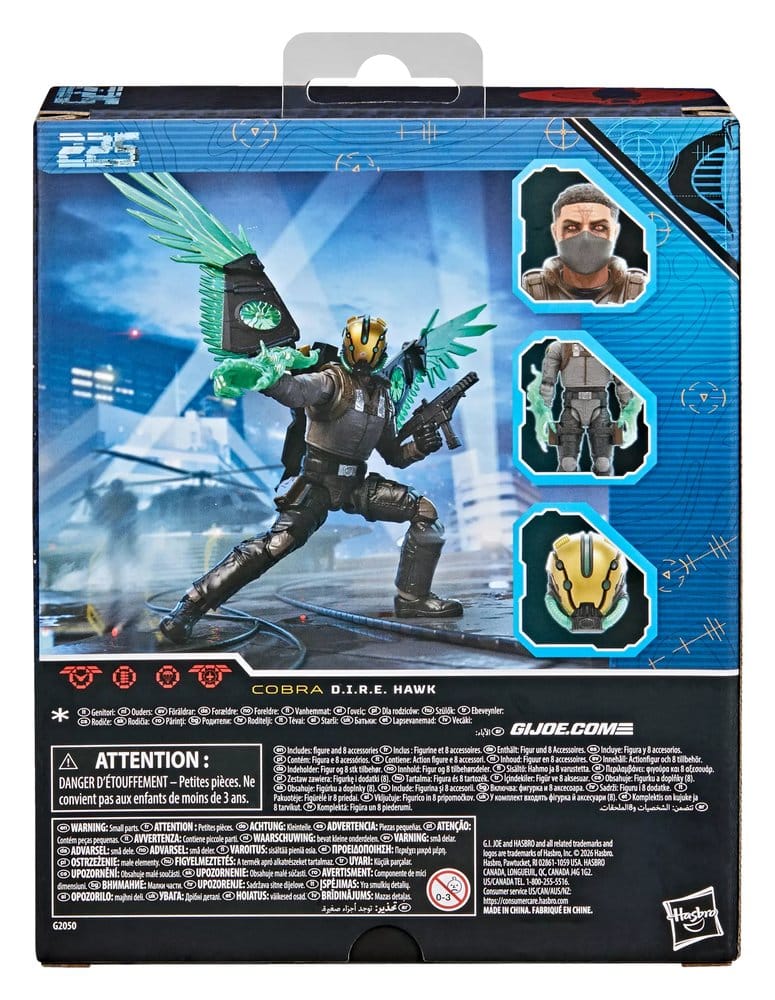 G.I. Joe Classified Series Action Figure #225 D.I.R.E. Hawk (Dread-Inducing Responsive Energy) 15 cm