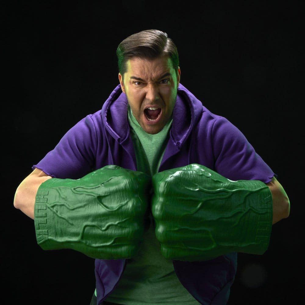 The Incredible Hulk Marvel Legends Premium Roleplay Fists - Severely damaged packaging