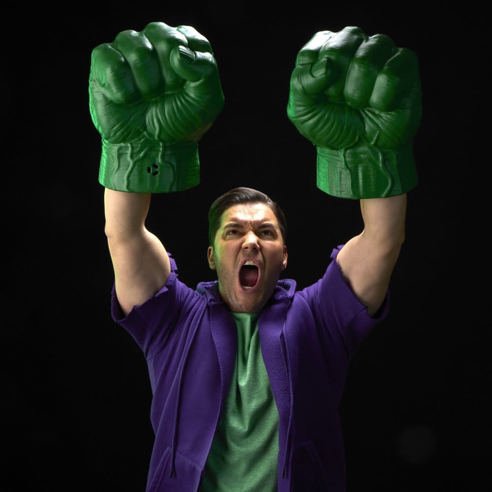 The Incredible Hulk Marvel Legends Premium Roleplay Fists - Severely damaged packaging
