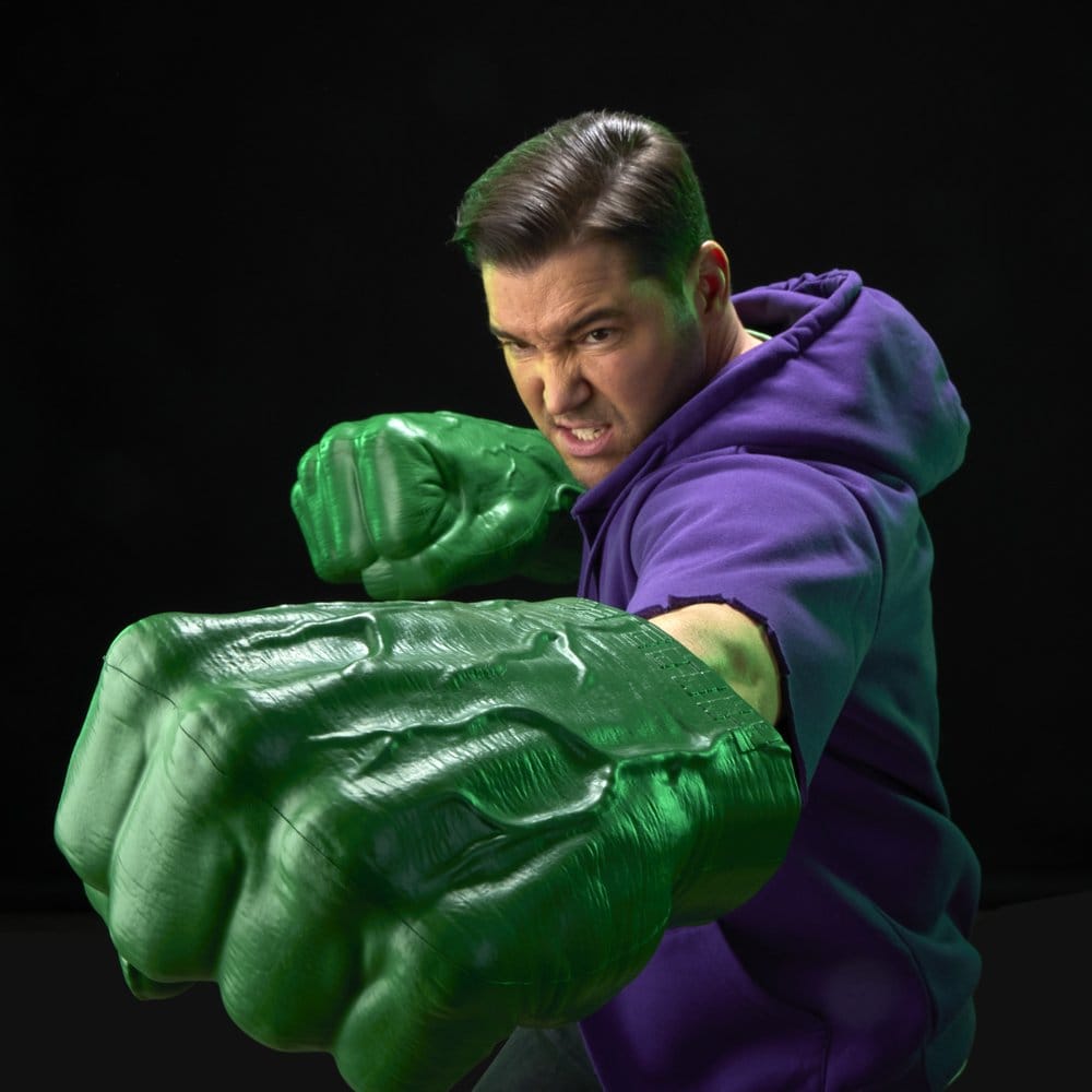 The Incredible Hulk Marvel Legends Premium Roleplay Fists - Severely damaged packaging