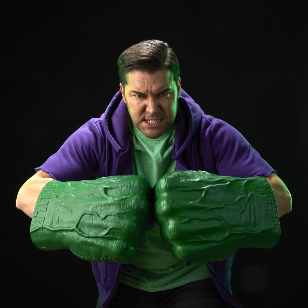 The Incredible Hulk Marvel Legends Premium Roleplay Fists - Severely damaged packaging