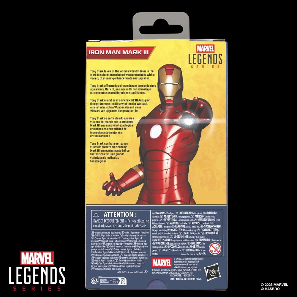 Iron Man Marvel Legends Series Action Figure Iron Man Mark III 15 cm