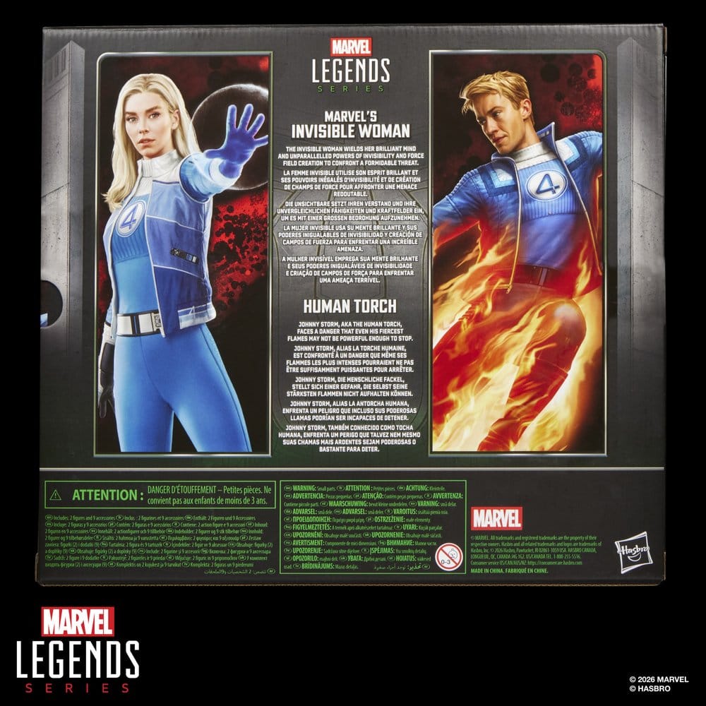 Avengers: Doomsday Marvel Legends Action Figure 2-Pack Marvel's Invisible Woman & Human Torch 15 cm