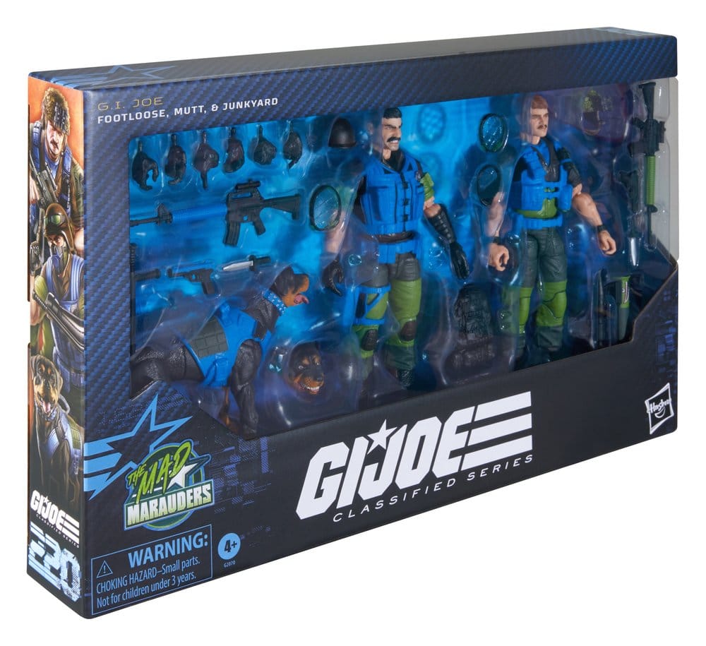 G.I. Joe Classified Series Action Figure 3-Pack #220 Mad Marauders: Footloose & Mutt & Junkyard 15 cm
