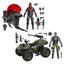 G.I. Joe Classified Series Action Figure & Vehicle Set Snake Eyes & Varmint ATV vs. Stealth Viper & Cobra Stealth Flight Pod (Trubble Bubble) 15 cm