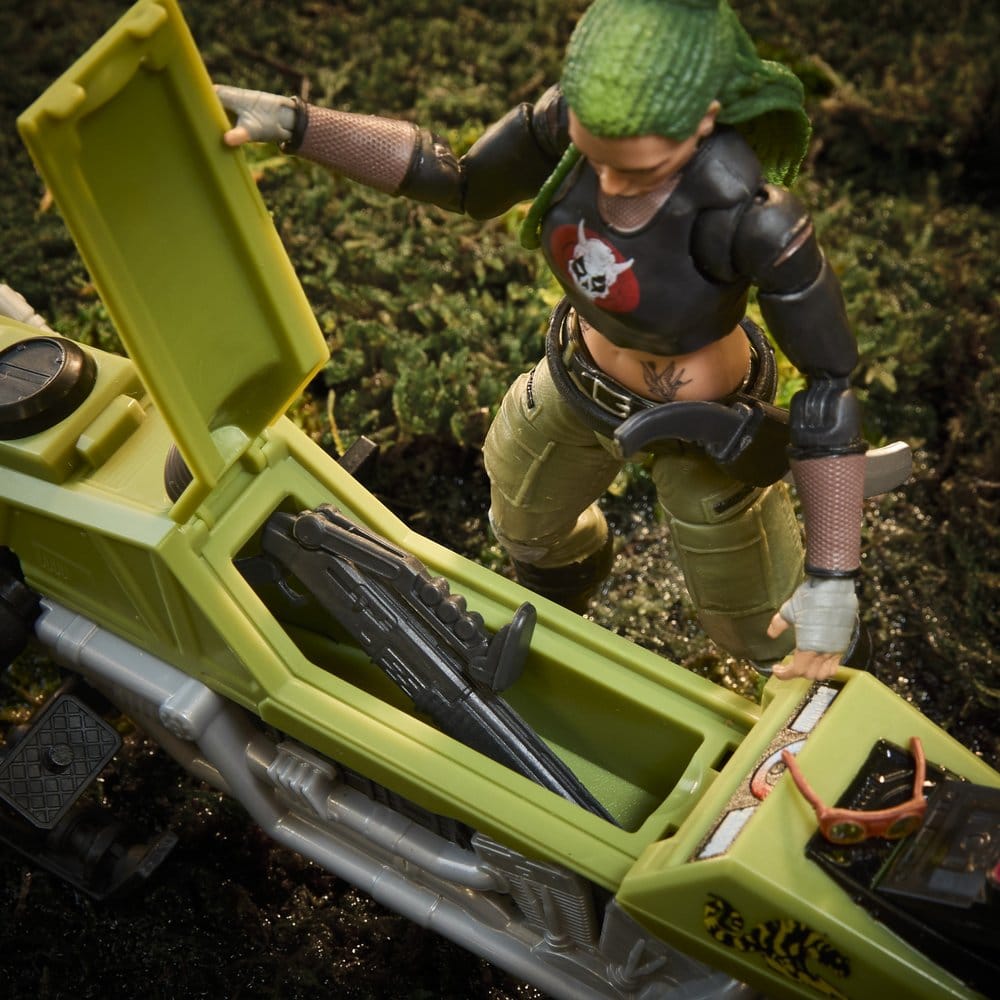 G.I. Joe Classified Series Action Figure and Vehicle Set #194 Zanya and Dreadnok Chameleon (Swamp Skier) 15 cm - Severely damaged packaging