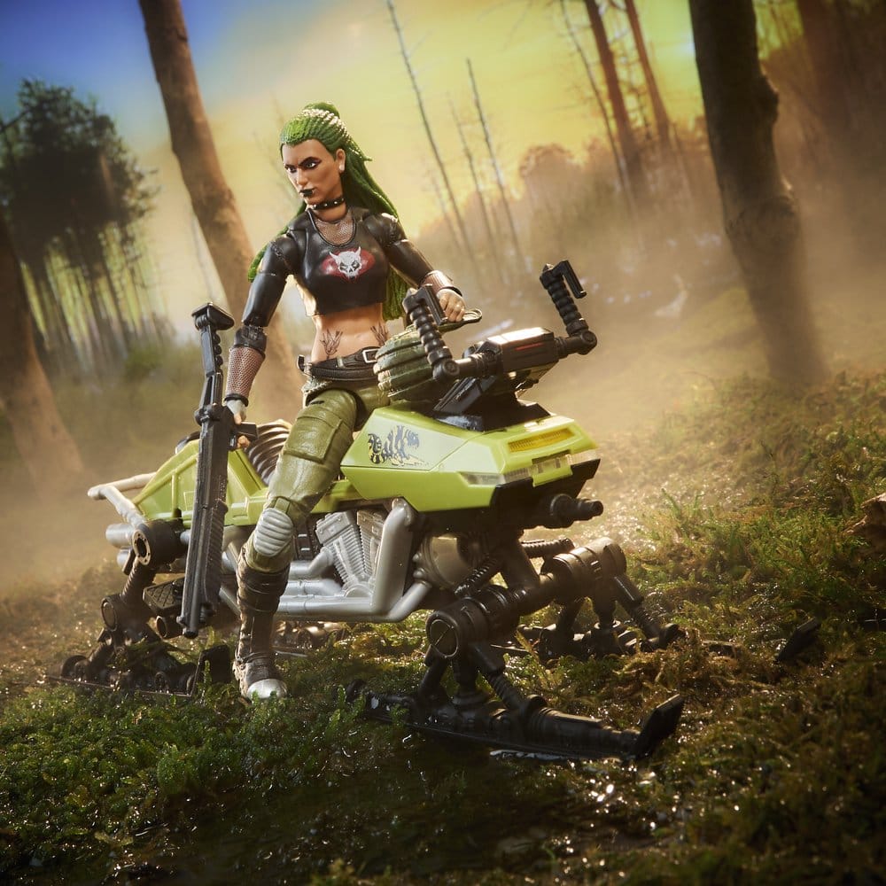 G.I. Joe Classified Series Action Figure and Vehicle Set #194 Zanya and Dreadnok Chameleon (Swamp Skier) 15 cm