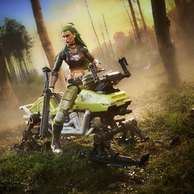 G.I. Joe Classified Series Action Figure and Vehicle Set #194 Zanya and Dreadnok Chameleon (Swamp Skier) 15 cm