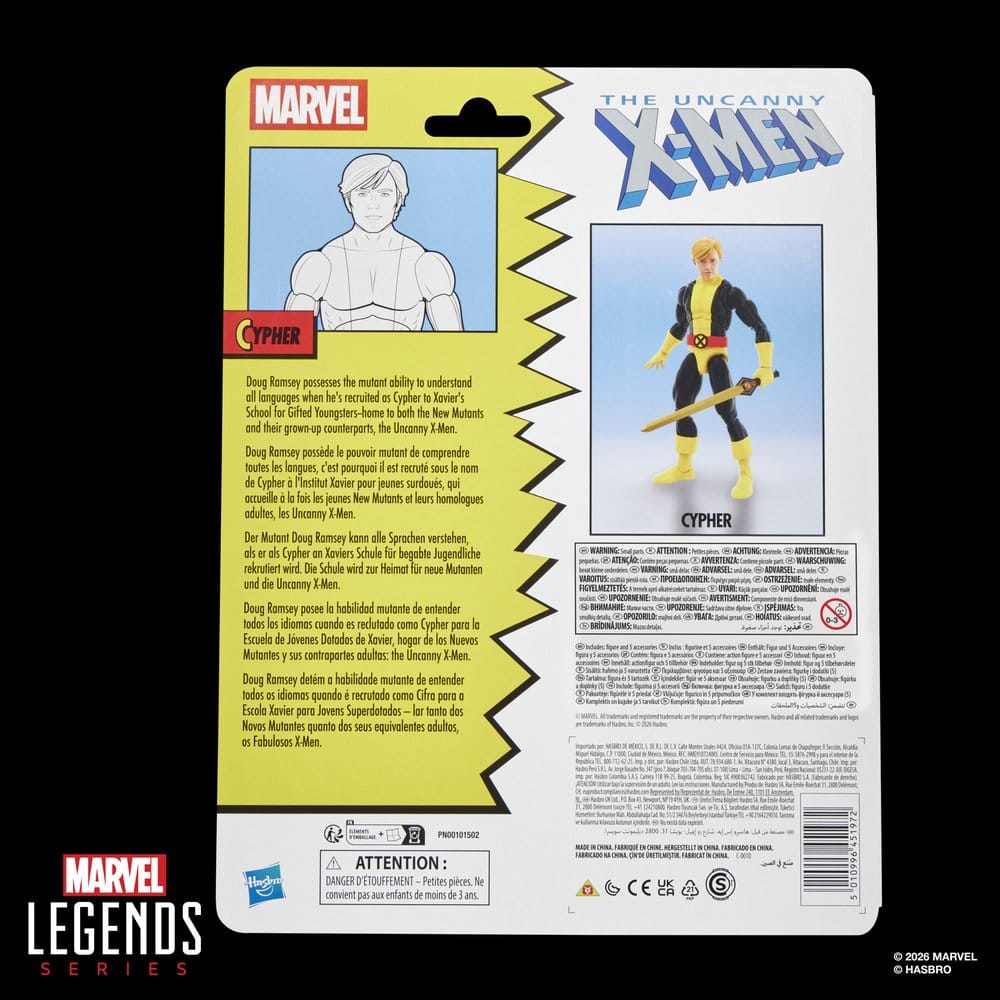The Uncanny X-Men Marvel Legends Action Figure Cypher 15 cm