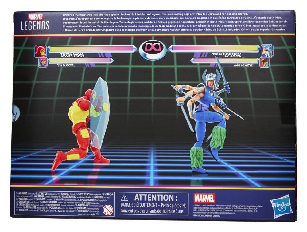 Marvel Games Marvel Legends Action Figure 2-Pack Iron Man & Marvel's Spiral 15 cm