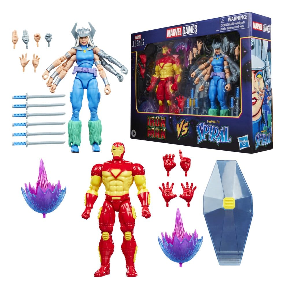 Marvel Games Marvel Legends Action Figure 2-Pack Iron Man & Marvel's Spiral 15 cm