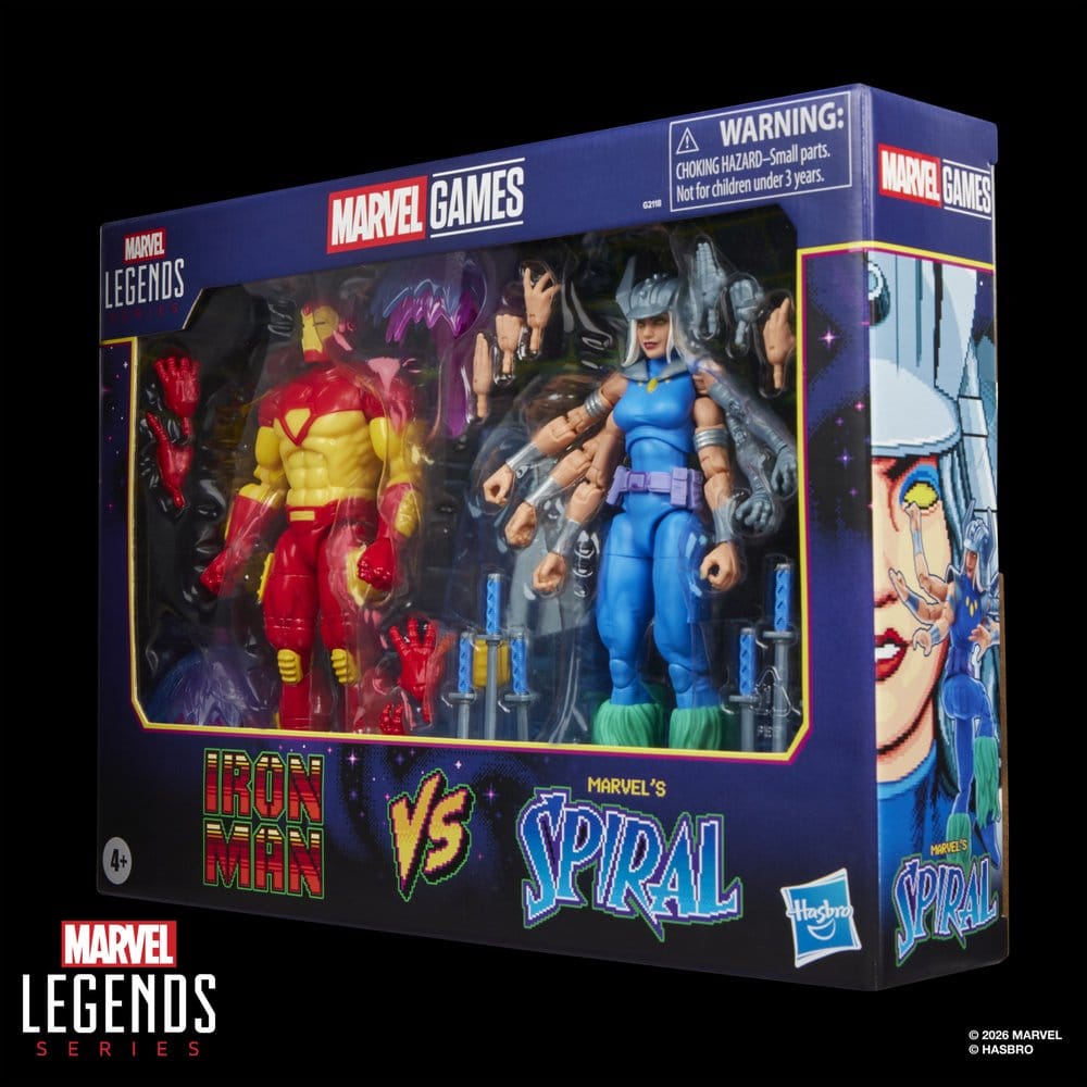 Marvel Games Marvel Legends Action Figure 2-Pack Iron Man & Marvel's Spiral 15 cm