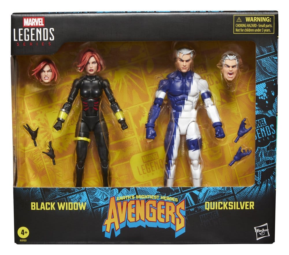 Avengers Marvel Legends Action Figure 2-Pack Black Widow & Quicksilver 15 cm - Damaged packaging