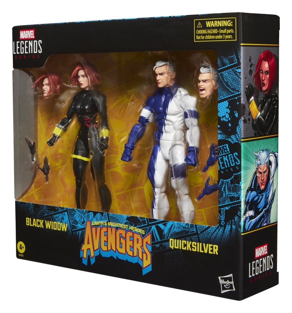Avengers Marvel Legends Action Figure 2-Pack Black Widow & Quicksilver 15 cm - Damaged packaging