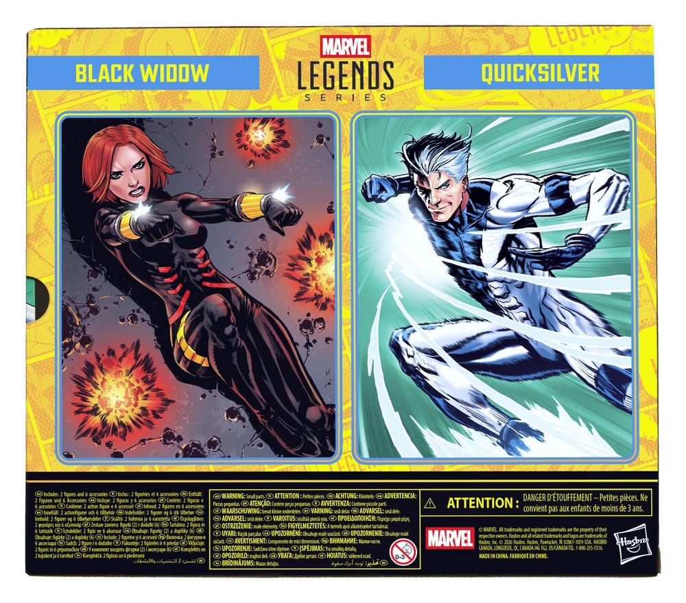 Avengers Marvel Legends Action Figure 2-Pack Black Widow & Quicksilver 15 cm - Damaged packaging