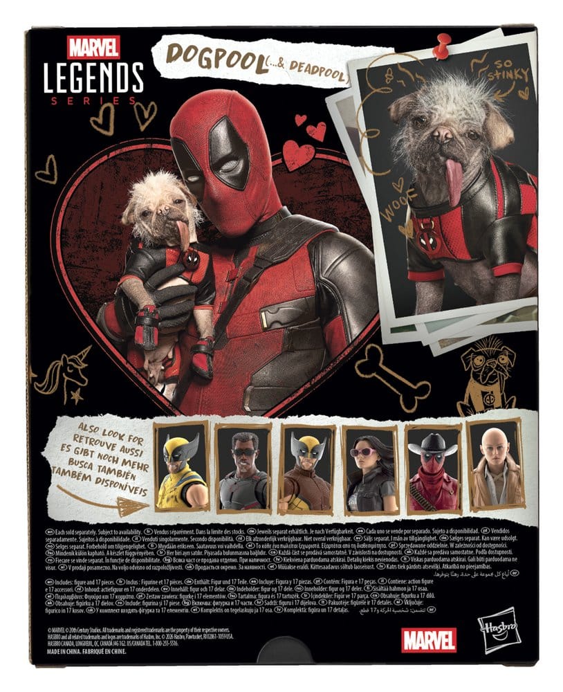 Deadpool & Wolverine Marvel Legends Action Figure Dogpool & Deadpool 15 cm