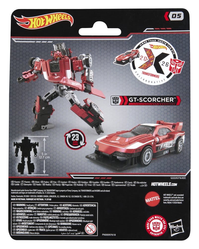 Transformers x Hot Wheels Collaborative Deluxe Class Action Figure GT-Scorcher 13 cm