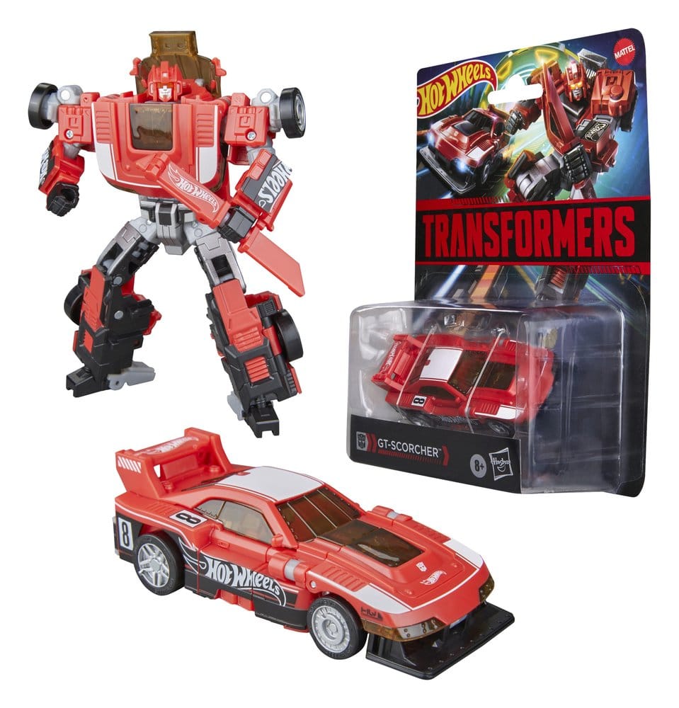 Transformers x Hot Wheels Collaborative Deluxe Class Action Figure GT-Scorcher 13 cm