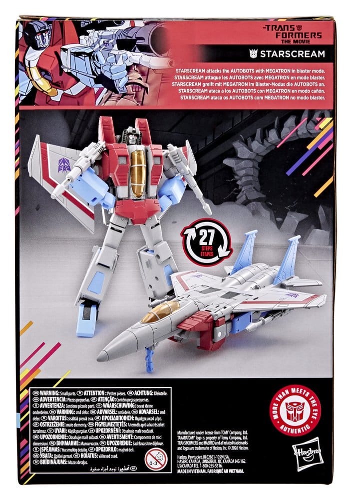 The Transformers: The Movie Studio Series Voyager Class Action Figure Starscream 17 cm