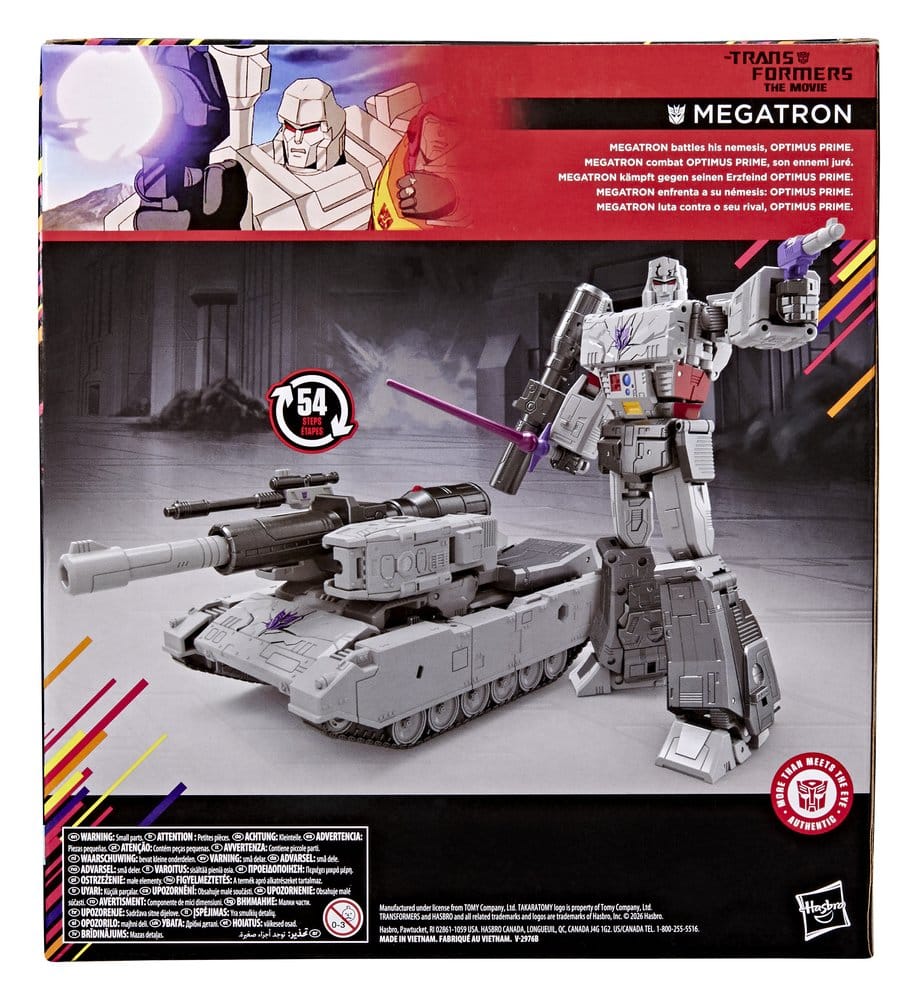 The Transformers: The Movie Studio Series Leader Class Action Figure MTMTE Collection: Megatron 22 cm
