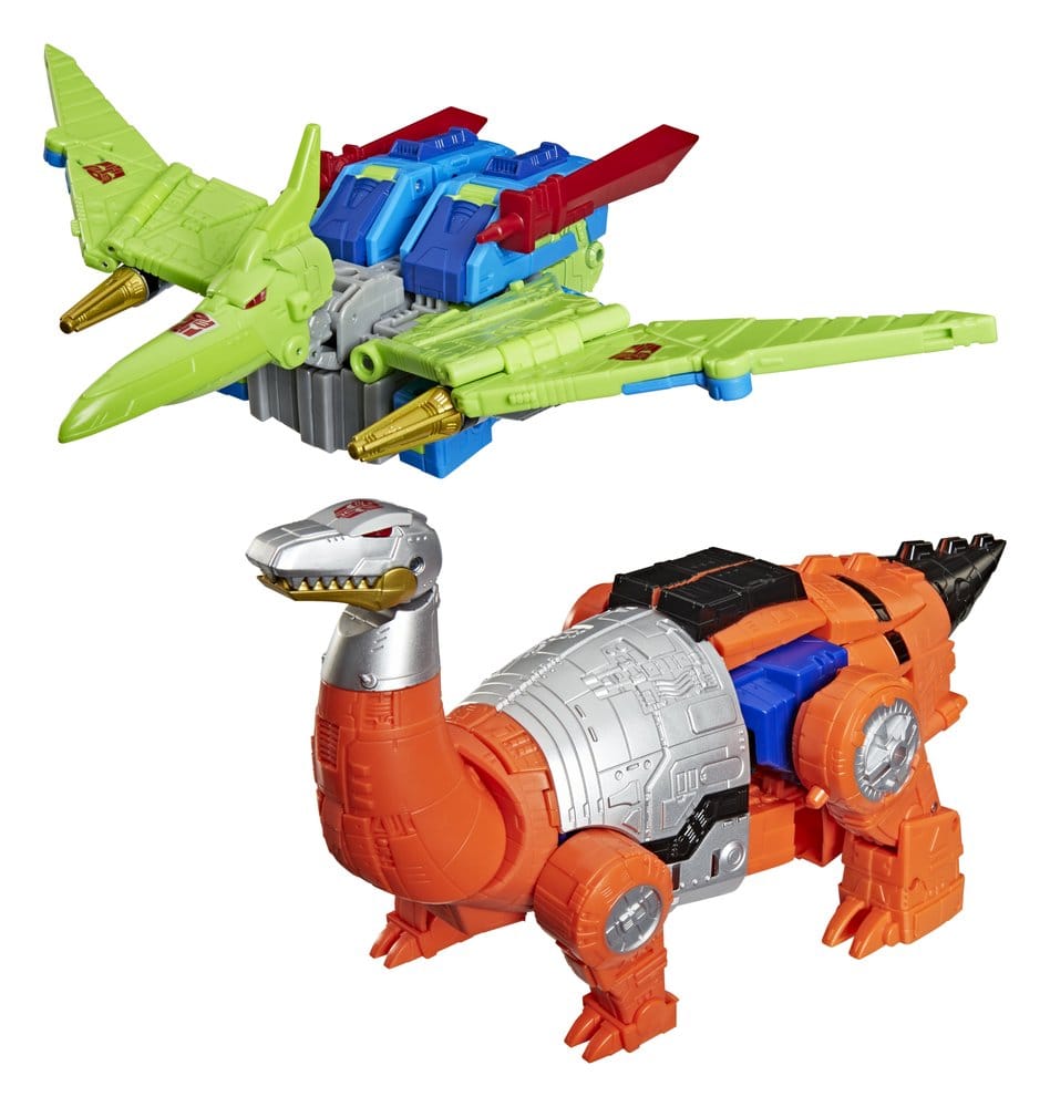 Transformers Age of the Primes Leader Class Action Figure 2-Pack G2 G2 Dinobot Swoop &amp; G2 Dinobot Sludge 19 cm