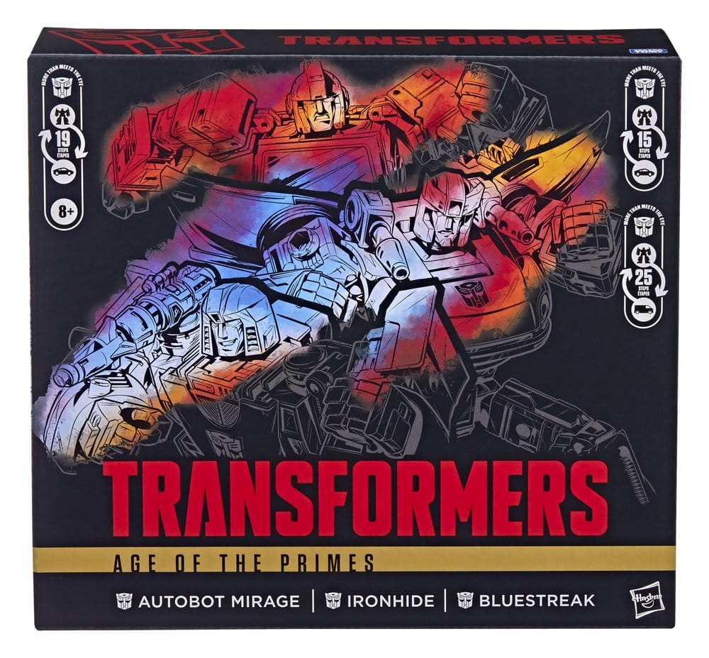 Transformers Age of the Primes Action Figure 3-Pack Autobot Mirage & Bluestreak & Ironhide