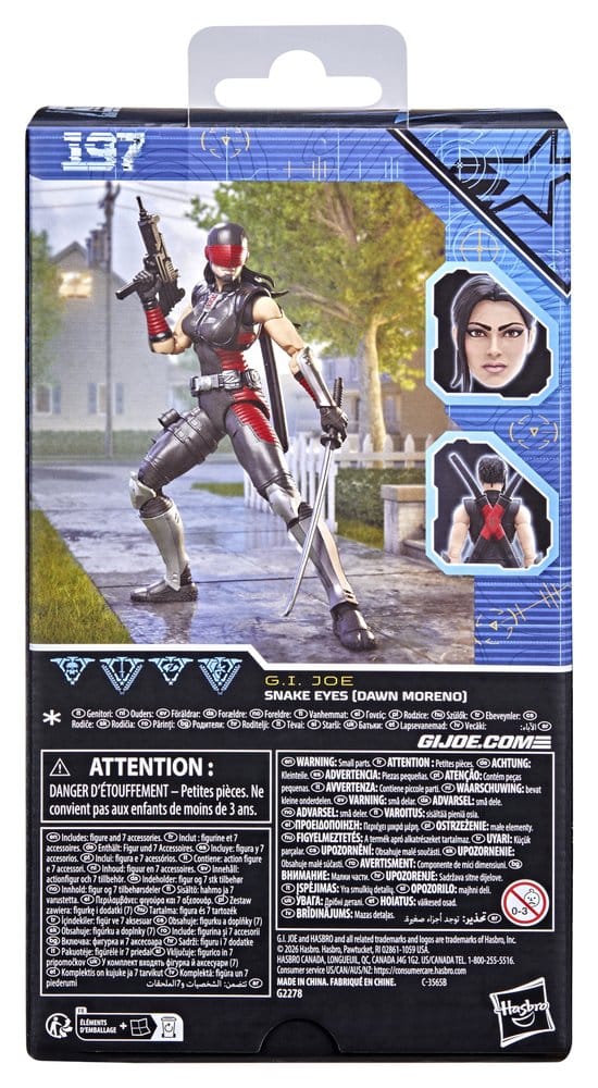 G.I. Joe Classified Series Action Figure Snake Eyes (Dawn Moreno) 15 cm