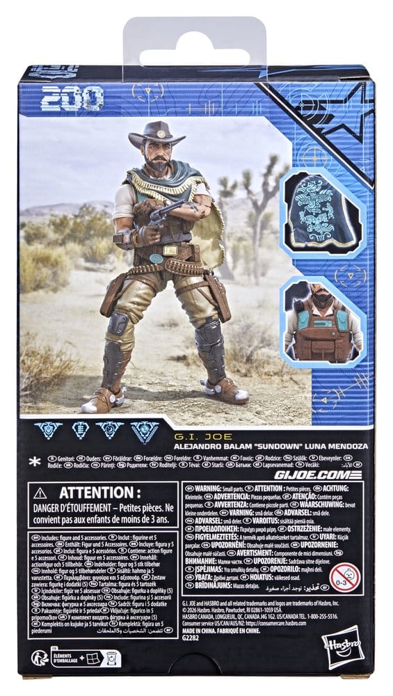 G.I. Joe Classified Series Action Figure #200 Alejandro Balam "Sundown" Luna Mendoza 15 cm
