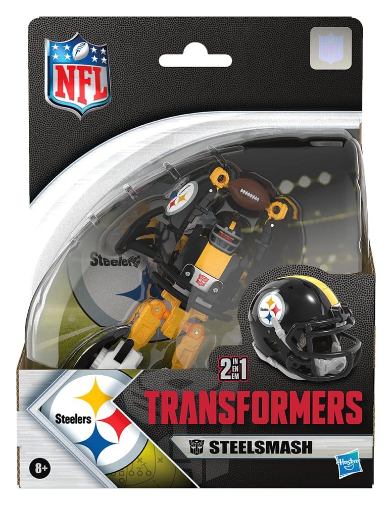Transformers x NFL Action Figure Pittsburgh Steelers: Steelsmash 14 cm