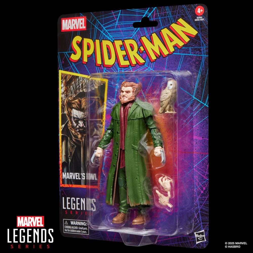 Spider-Man Marvel Legends Retro Action Figure Marvel's Owl 15 cm