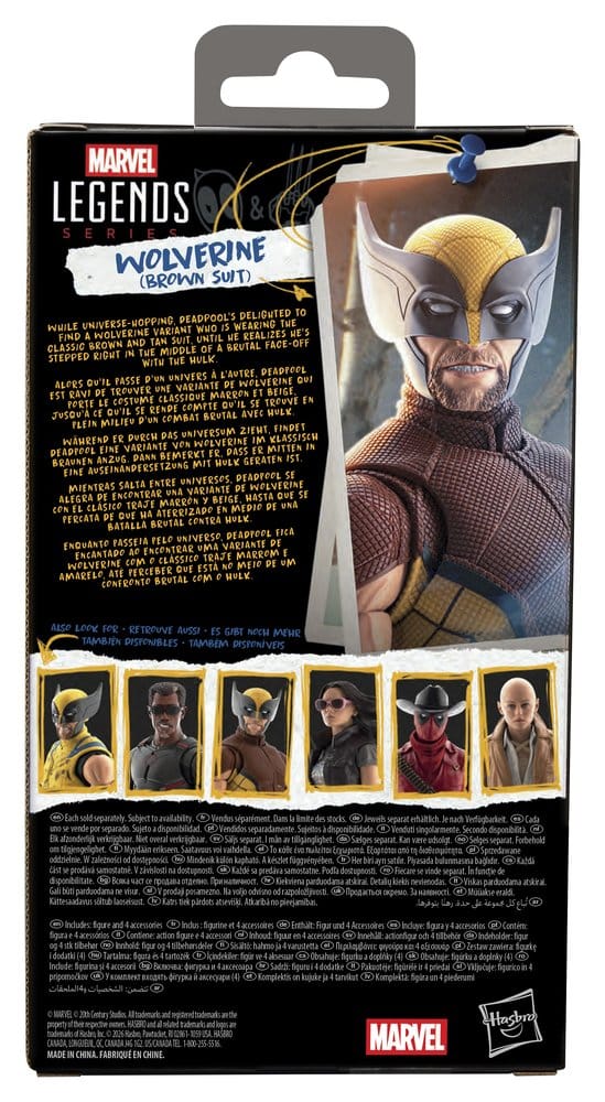 Deadpool & Wolverine Marvel Legends Action Figure Wolverine (Brown Suit) 15 cm
