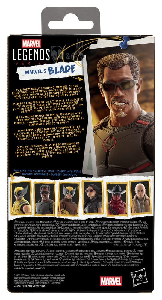 Deadpool & Wolverine Marvel Legends Action Figure Marvel's Blade 15 cm