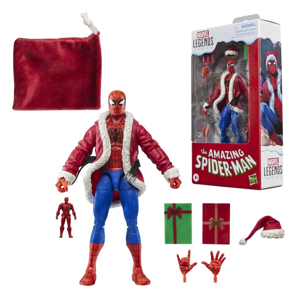 The Amazing Spider-Man Marvel Legends Action Figure Spider-Man (Marvel Holiday Special) 15 cm