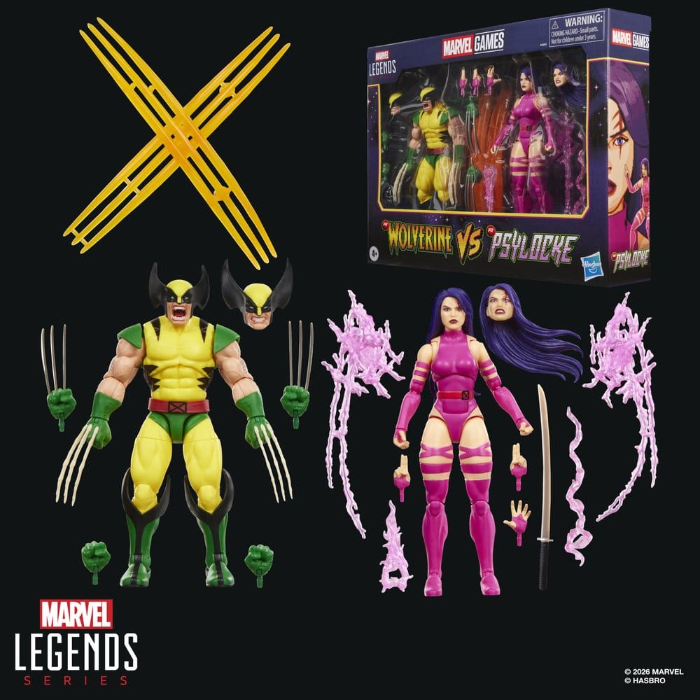 Marvel Games Marvel Legends Action Figure 2-Pack Wolverine & Psylocke 15 cm