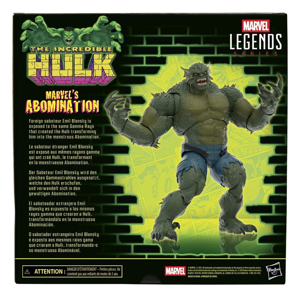 The Incredible Hulk Marvel Legends Action Figure Marvel's Abomination 15 cm