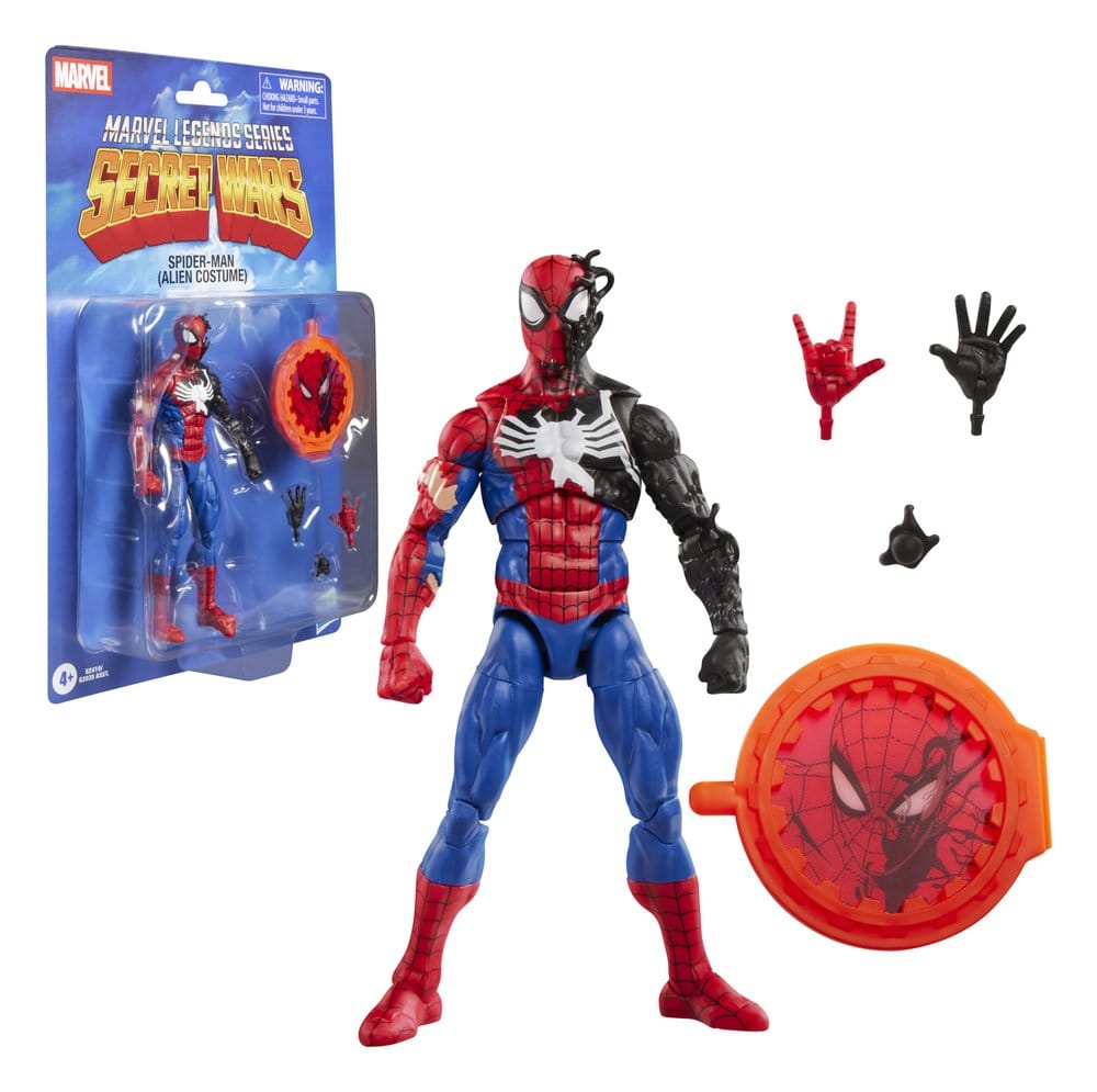 Secret Wars Marvel Legends Action Figure Spider-Man (Alien Costume) 15 cm - Damaged packaging