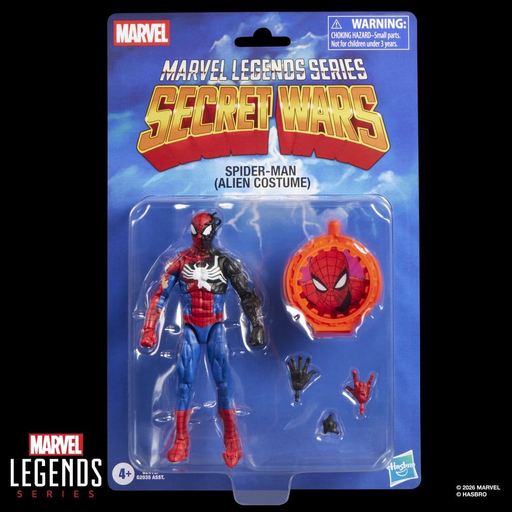 Secret Wars Marvel Legends Action Figure Spider-Man (Alien Costume) 15 cm - Damaged packaging