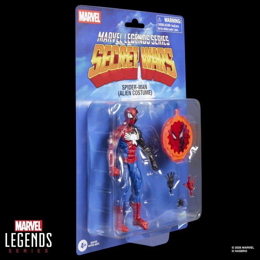 Secret Wars Marvel Legends Action Figure Spider-Man (Alien Costume) 15 cm - Damaged packaging